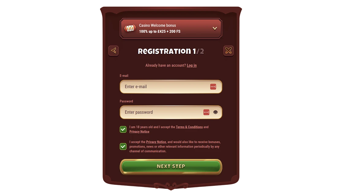Magius casino login and registration
